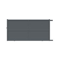 Portail coulissant VALINTIA alu gris anthracite RAL 7016 H.181 x l.350 droite Main Image