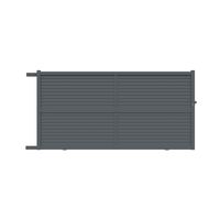 Portail coulissant VALINTIA alu gris anthracite RAL 7016 H.181 x l.350 gauche Main Image