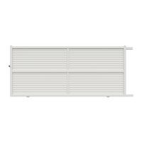 Portail coulissant VALINTIA alu blanc RAL 9016 H.181 x l.400 droite Main Image