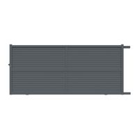 Portail coulissant VALINTIA alu gris anthracite RAL 7016 H.181 x l.400 droite Main Image
