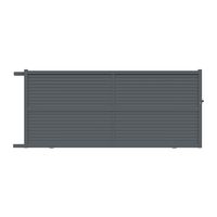 Portail coulissant VALINTIA alu gris anthracite RAL 7016 H.181 x l.400 gauche Main Image