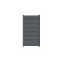 Portillon VALINTIA aluminium gris anthracite RAL 7016 H.182 x l.100 gauche Main Image