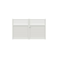 Portail battant VELIHA alu blanc RAL 9016 H.180 x l.300 Main Image