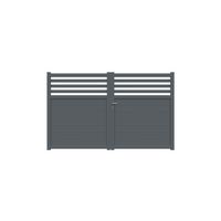 Portail battant VELIHA alu gris anthracite RAL 7016 H.180 x l.300 Main Image