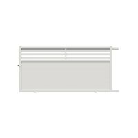 Portail coulissant VELIHA alu blanc RAL 9016 H.179 x l.357 droite Main Image