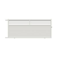 Portail coulissant VELIHA alu blanc RAL 9016H.179 x l.407 gauche Main Image
