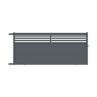 Portail coulissant VELIHA alu gris anthracite RAL 7016 H.179 x l.407 gauche Main Image