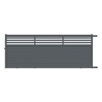 Portail coulissant VELIHA alu gris anthracite RAL 7016 H.179 x l.457 droite Main Image