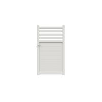 Portillon VELIHA alu blanc RAL 9016 H.180 x l.100 droite Main Image