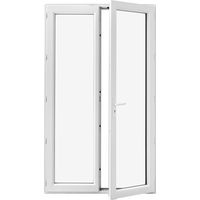 Porte-fenêtre Pria PVC 2 vantaux sans soubassement-Lapeyre