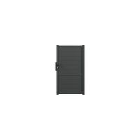 Portillon VASSILI aluminium H.169 x l.100 gris anthracite RAL 7016 droit LDD Main Image