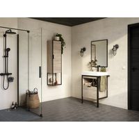 Plan vasque simple 60 cm résine  METAL 2 | Lapeyre