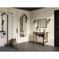 Meuble sous vasque 90 cm 2 tiroirs metal 2-Lapeyre