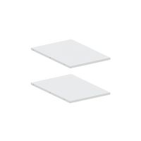 2 tablettes Pleiade blanc l.40xp.55 Main Image