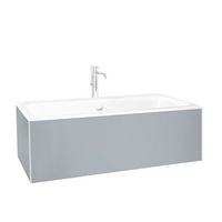 Habillage baignoire BENJAMIN droit+retour L.200 cm Gris perle Main Image