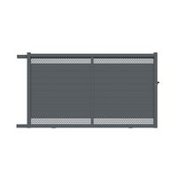Portail coulissant VAHINA aluminium H.180 x l.300 gauche gris anthra RAL 7016 Main Image