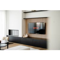 Lot de 2 panneaux mur 277x30 cm Woodwall Effect 3D claustra | Lapeyre
