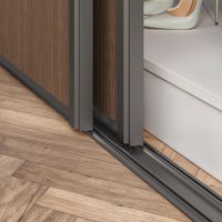 Porte de placard coulissante Glisseo 2 chêne Vincenza| Lapeyre