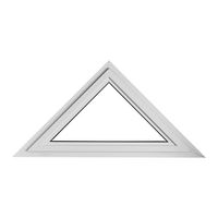 Triangle/Houteau fixe Alu Blanc 9016 - H.79 x l.159 pour Tableau H.80 x l.160 Main Image