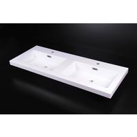 Plan YTRAC résine blanc 2 vasques L.120 Main Image