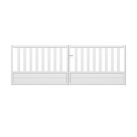 Portail battant MASSA aluminium blanc RAL 9016 H.122 x l.400 Main Image