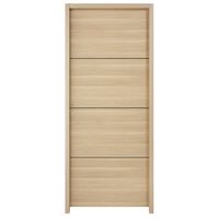 Bloc-porte ROXIE *** Acoustique Chêne naturel inserts Noir- H.90 - H.204 x l.73D Main Image