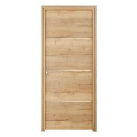 Bloc-porte ROXIE *** Thermique Chêne vintage inserts Inox - H.90 - H.204 x l.73D Main Image