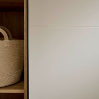 Porte de caisson coulissante Pléiade H.230cm gris | Lapeyre