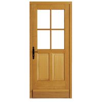 Porte d'entrée * bois exotique Adaptable à vitrer H.215 x l.80 droite Main Image