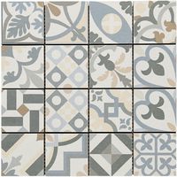Mosaïque PATCHWORK patchwork gris/beige 7x7 sur trame 31.8x31.8 aspect naturel Main Image