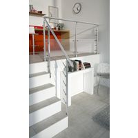 "4 fixations pour kit de protection gris pour balustrade Lycium -Lapeyre"