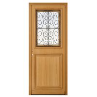 Porte d'entrée** Bois exotique ANNE-SOPHIE châssis ouvrant sur mesure Main Image