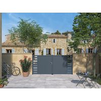 "Portail battant aluminium ANDRIA-Lapeyre"