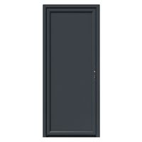 Porte de service PVC ARIA Gris plaxé/ Blanc avec barillet H.200 x l.90 gauche Main Image