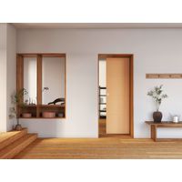 Porte coulissante HARMONIE prépeint - avec serrure-Lapeyre