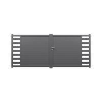 Portail battant ANDRIA aluminium H.168xl.400 gris anthraicte RAL 7016 droite Main Image
