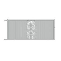 Portail coulissant VICTORIN monstera alu H.178 x l.400 blanc RAL 9016 gauche Main Image