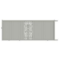 Portail coulissant VICTORIN monstera alu H.178 x l.450 blanc RAL 9016 droite Main Image