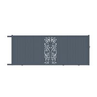 Portail coulissant VICTORIN monstera alu H.178xl.450 gris ant. RAL 7016 gauche Main Image