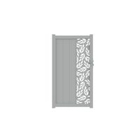 Portillon VICTORIN décor orge alu H.180 x l.100 blanc RAL 9016 gauche Main Image