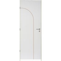 Bloc porte thermique huisserie 90 prêt-à-peindre ARCHE ALVEO|Lapeyre