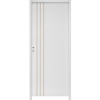 Bloc-porte LINE * Acoustique prépeint Blanc - Huisserie 90 - H.204 x 73 D Main Image