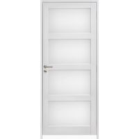 Bloc-porte vitrée huisserie 90 blanc laqué ELEGANCE| Lapeyre