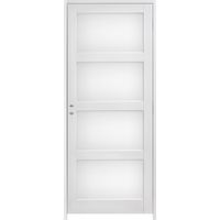 Bloc-porte vitrée huisserie 90 blanc laqué ELEGANCE| Lapeyre