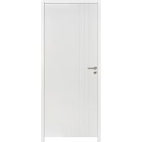 Bloc-porte thermique huisserie 90 blanc laqué LINE| Lapeyre