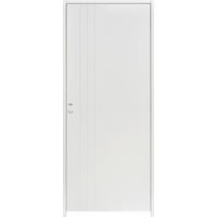Bloc-porte thermique huisserie 90 blanc laqué LINE| Lapeyre