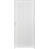 Bloc-porte acoustique huisserie 90 blanc laqué VERTICALE| Lapeyre