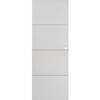 PC HARMONIE** Prépeint Blanc-Usinage R8+cuvette+Tire-doigt+ Serrure-H.204 x l.73 Main Image