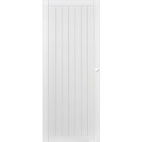 PC VERTICALE *** Laqué Blanc Usinage R8 + cuvette + Tire-doigt - H.204 x l.63 Main Image