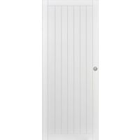 Porte coulissante VERTICALE *** Laqué Blanc - sans serrure | Lapeyre